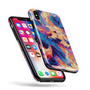 Liquid Abstract Paint Remix V94 - iPhone X Swappable Hybrid Case
