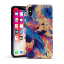 Liquid Abstract Paint Remix V94 - iPhone X Swappable Hybrid Case