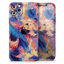 Liquid Abstract Paint Remix V94 - Vinyl Skin Wrap for iPhone 17 Pro Max, 17 Pro, 17 Air, 17, 16 & All Models — Soft Matte or Ultra Gloss