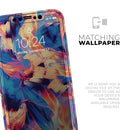 Liquid Abstract Paint Remix V94 - Vinyl Skin Wrap for iPhone 17 Pro Max, 17 Pro, 17 Air, 17, 16 & All Models — Soft Matte or Ultra Gloss