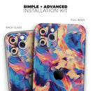 Liquid Abstract Paint Remix V94 - Vinyl Skin Wrap for iPhone 17 Pro Max, 17 Pro, 17 Air, 17, 16 & All Models — Soft Matte or Ultra Gloss