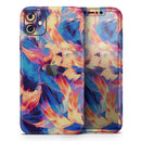 Liquid Abstract Paint Remix V94 - Vinyl Skin Wrap for iPhone 17 Pro Max, 17 Pro, 17 Air, 17, 16 & All Models — Soft Matte or Ultra Gloss
