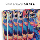 Liquid Abstract Paint Remix V94 - Vinyl Skin Wrap for iPhone 17 Pro Max, 17 Pro, 17 Air, 17, 16 & All Models — Soft Matte or Ultra Gloss