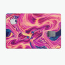Liquid Abstract Paint Remix V95 - Premium Protective Decal Skin-Kit for the Apple Credit Card