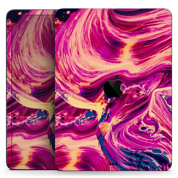 Liquid Abstract Paint Remix V95 - Full Body Skin Decal for the Apple iPad Pro 12.9", 11", 10.5", 9.7", Air or Mini (All Models Available)