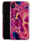 Liquid Abstract Paint Remix V95 - iPhone X Clipit Case
