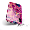 Liquid Abstract Paint Remix V95 - iPhone X Swappable Hybrid Case