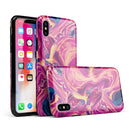Liquid Abstract Paint Remix V95 - iPhone X Swappable Hybrid Case