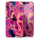 Liquid Abstract Paint Remix V95  - Protective Skin Wrap & Decal – Compatible with iPhone SE to iPhone 17 Pro Max (All Models)