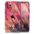 Liquid Abstract Paint Remix V96 - Vinyl Skin Wrap for iPhone 17 Pro Max, 17 Pro, 17 Air, 17, 16 & All Models — Soft Matte or Ultra Gloss