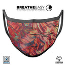 Liquid Abstract Paint Remix V9 - Made in USA Mouth Cover Unisex Anti-Dust Cotton Blend Reusable & Washable Face Mask with Adjustable Sizing for Adult or Child