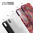 Liquid Abstract Paint Remix V9 - iPhone X Swappable Hybrid Case