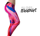 Liquid Abstract Paint V10 - All Over Print Womens Leggings / Yoga or Workout Pants