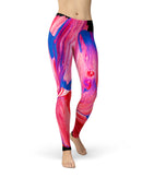 Liquid Abstract Paint V10 - All Over Print Womens Leggings / Yoga or Workout Pants