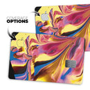 Liquid Abstract Paint V11 - Premium Protective Decal Skin-Kit for the Apple Credit Card