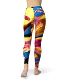 Liquid Abstract Paint V11 - All Over Print Womens Leggings / Yoga or Workout Pants