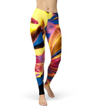 Liquid Abstract Paint V11 - All Over Print Womens Leggings / Yoga or Workout Pants