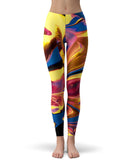 Liquid Abstract Paint V11 - All Over Print Womens Leggings / Yoga or Workout Pants