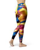 Liquid Abstract Paint V11 - All Over Print Womens Leggings / Yoga or Workout Pants