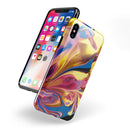 Liquid Abstract Paint V11 - iPhone X Swappable Hybrid Case