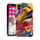 Liquid Abstract Paint V11 - iPhone X Swappable Hybrid Case