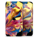 Liquid Abstract Paint V11  - Protective Skin Wrap & Decal – Compatible with iPhone SE to iPhone 17 Pro Max (All Models)