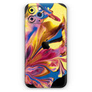 Liquid Abstract Paint V11  - Protective Skin Wrap & Decal – Compatible with iPhone SE to iPhone 17 Pro Max (All Models)