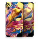 Liquid Abstract Paint V11  - Protective Skin Wrap & Decal – Compatible with iPhone SE to iPhone 17 Pro Max (All Models)