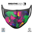 Liquid Abstract Paint V12 - Made in USA Mouth Cover Unisex Anti-Dust Cotton Blend Reusable & Washable Face Mask with Adjustable Sizing for Adult or Child