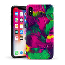 Liquid Abstract Paint V12 - iPhone X Swappable Hybrid Case