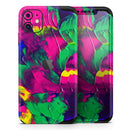 Liquid Abstract Paint V12  - Protective Skin Wrap & Decal – Compatible with iPhone SE to iPhone 17 Pro Max (All Models)