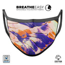 Liquid Abstract Paint V13 - Made in USA Mouth Cover Unisex Anti-Dust Cotton Blend Reusable & Washable Face Mask with Adjustable Sizing for Adult or Child