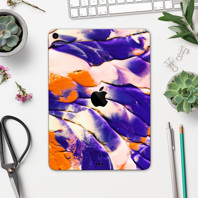 Liquid Abstract Paint V13 - Full Body Skin Decal for the Apple iPad Pro 12.9", 11", 10.5", 9.7", Air or Mini (All Models Available)