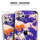 Liquid Abstract Paint V13  - Protective Skin Wrap & Decal – Compatible with iPhone SE to iPhone 17 Pro Max (All Models)