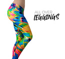 Liquid Abstract Paint V14 - All Over Print Womens Leggings / Yoga or Workout Pants