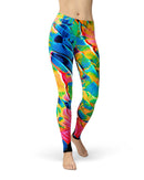 Liquid Abstract Paint V14 - All Over Print Womens Leggings / Yoga or Workout Pants