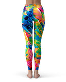 Liquid Abstract Paint V14 - All Over Print Womens Leggings / Yoga or Workout Pants