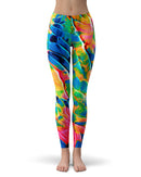 Liquid Abstract Paint V14 - All Over Print Womens Leggings / Yoga or Workout Pants