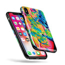 Liquid Abstract Paint V14 - iPhone X Swappable Hybrid Case