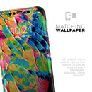Liquid Abstract Paint V14  - Protective Skin Wrap & Decal – Compatible with iPhone SE to iPhone 17 Pro Max (All Models)
