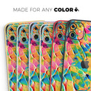 Liquid Abstract Paint V14  - Protective Skin Wrap & Decal – Compatible with iPhone SE to iPhone 17 Pro Max (All Models)
