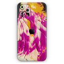 Liquid Abstract Paint V15  - Protective Skin Wrap & Decal – Compatible with iPhone SE to iPhone 17 Pro Max (All Models)