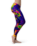 Liquid Abstract Paint V16 - All Over Print Womens Leggings / Yoga or Workout Pants
