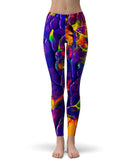 Liquid Abstract Paint V16 - All Over Print Womens Leggings / Yoga or Workout Pants