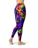 Liquid Abstract Paint V16 - All Over Print Womens Leggings / Yoga or Workout Pants
