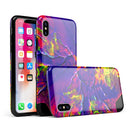 Liquid Abstract Paint V16 - iPhone X Swappable Hybrid Case