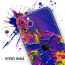 Liquid Abstract Paint V16  - Protective Skin Wrap & Decal – Compatible with iPhone SE to iPhone 17 Pro Max (All Models)