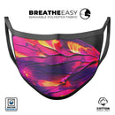 Liquid Abstract Paint V17 - Made in USA Mouth Cover Unisex Anti-Dust Cotton Blend Reusable & Washable Face Mask with Adjustable Sizing for Adult or Child