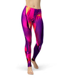Liquid Abstract Paint V17 - All Over Print Womens Leggings / Yoga or Workout Pants