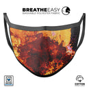 Liquid Abstract Paint V18 - Made in USA Mouth Cover Unisex Anti-Dust Cotton Blend Reusable & Washable Face Mask with Adjustable Sizing for Adult or Child